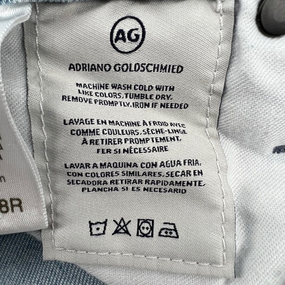 AG Adriano Goldschmied Isabelle High Rise Straight Crop Jeans Size 28 Women’s - Picture 11 of 11